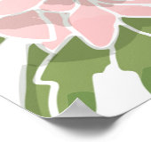 Poster Motif sans couture florale d'art. Gloire du matin, (Coin)