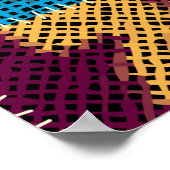 Poster Motif sans couture. Imitation d'un motif de patchw (Coin)