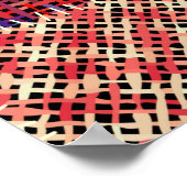Poster Motif sans couture. Imitation d'un motif de patchw (Coin)