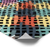 Poster Motif sans couture. Imitation d'un motif patchwork (Coin)