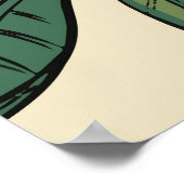 Poster Motif sans couture plante de cacao. Haricots de ca (Coin)