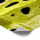 Poster Motif sans faille créative avec feuilles tropicaux (Coin)