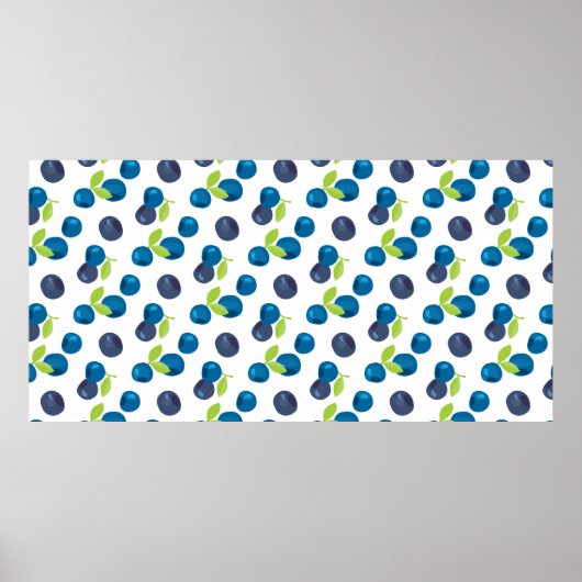 Poster Motif sans joint avec baies (Devant)