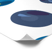 Poster Motif sans joint avec baies (Coin)