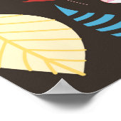 Poster Motif sans soudure à l'automne avec des feuilles c (Coin)