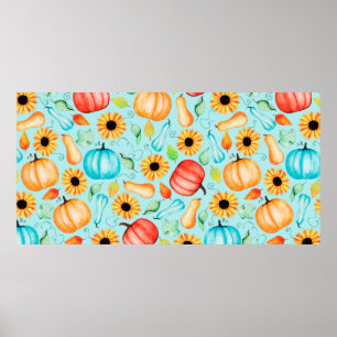 Poster Motif sans soudure à main de différentes tailles, 