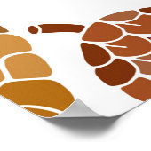 Poster Motif sans soudure cônes de pin (Coin)