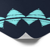 Poster Motif sans soudure. Motif folklorique. Géométrie v (Coin)