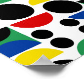 Poster Motif scandinave du Bauhaus du milieu du siècle (Coin)