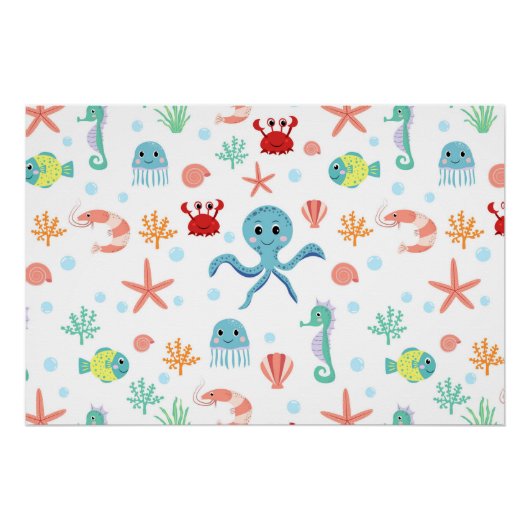 Poster Motif Sea World (Devant)