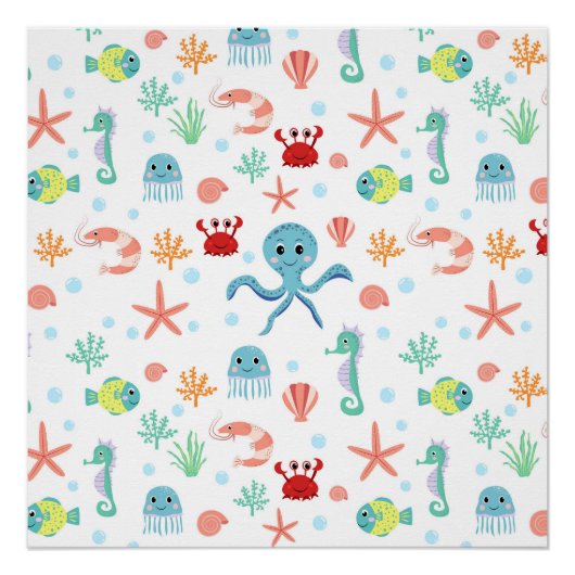 Poster Motif Sea World (Devant)