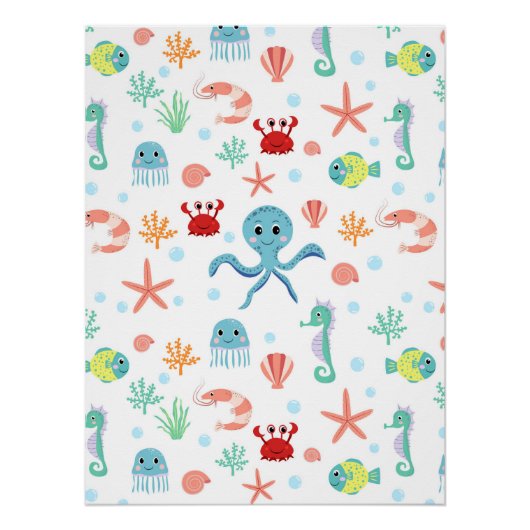 Poster Motif Sea World (Devant)