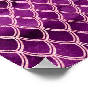 Poster Motif serpent reptile serpent pourpre