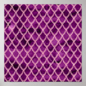 Poster Motif serpent reptile serpent pourpre (Devant)