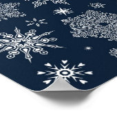 Poster Motif Snowflake (Coin)