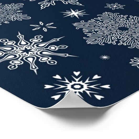 Poster Motif Snowflake (Coin)