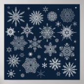 Poster Motif Snowflake (Devant)