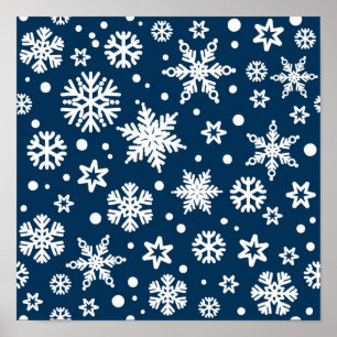 Poster Motif Snowflake