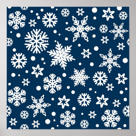 Poster Motif Snowflake (Devant)