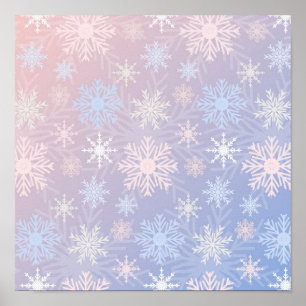 Poster Motif Snowflake