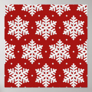 Poster Motif Snowflake