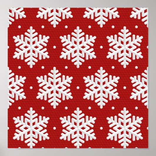 Poster Motif Snowflake (Devant)