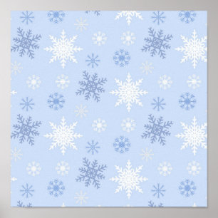 Poster Motif Snowflake