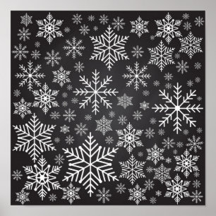Poster Motif Snowflake