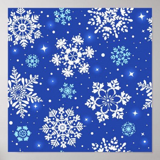 Poster Motif Snowflake (Devant)