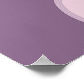 Poster Motif souriant ciel nuageux transparent sur lilac  (Coin)