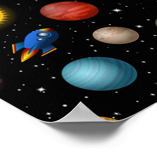 Poster Motif spatial (Coin)