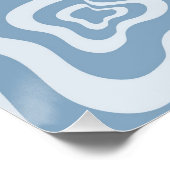 Poster Motif Super Y2K rétro bleu (Coin)