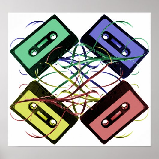 Poster Motif sur bande (Devant)