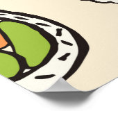 Poster motif sushi sans soudure (Coin)