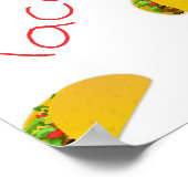 Poster Motif Taco sur (Coin)