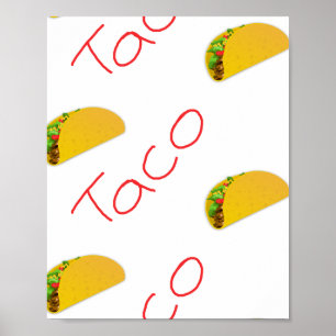 Poster Motif Taco sur