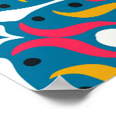 Poster Motif Talavera. Un patchwork indien. Azulejos port (Coin)