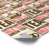 POSTER MOTIF THÉ CAFÉ (Coin)
