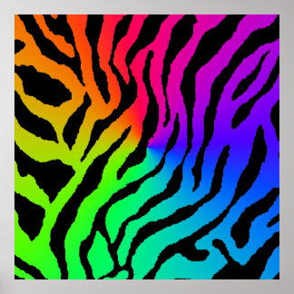Poster Motif Tigre Rétro Corey des années 80