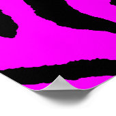 Poster Motif Tigre Rétro Corey des Années 80 (Coin)
