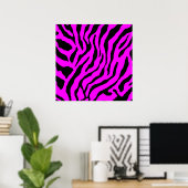 Poster Motif Tigre Rétro Corey des Années 80 (Bureau à domicile)