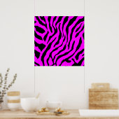 Poster Motif Tigre Rétro Corey des Années 80 (Cuisine)