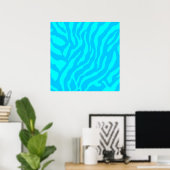 Poster Motif Tigre Rétro Corey Tiger 80s (Bureau à domicile)