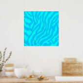 Poster Motif Tigre Rétro Corey Tiger 80s (Cuisine)