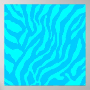 Poster Motif Tigre Rétro Corey Tiger 80s