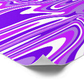 Poster Motif Tourbillon Violet Abstrait (Coin)