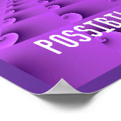 Poster Motif Tourbillon Violet Moderne - Possibilités (Coin)
