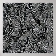 Motif tourbillonnant d'Op Art noir et blanc