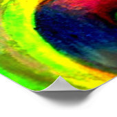 Poster Motif tourbillonnant Twirly Neon (Coin)