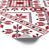 Poster Motif traditionnel, Motif traditionnel roumain T-S (Coin)